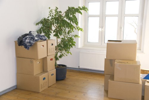 Packing labeled boxes for relocation