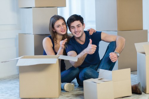 Customer assistance during furniture pick-up