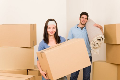 Packing office supplies for relocation